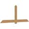 Ekena Millwork Eugene Smooth Timber Gable Bracket, Western Red Cedar, 84"W x 35"H x 1 1/2"D x 5 1/2"F, 10/12 Pitch GBW084X35X0206EUG00SWR - alternate 2